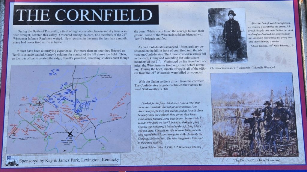 THE CORNFIELD WAR MEMORIAL PANEL