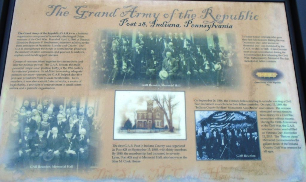 THE GRAD ARMY OF THE REPUBLIC POST 28 MEMORIAL PANEL
