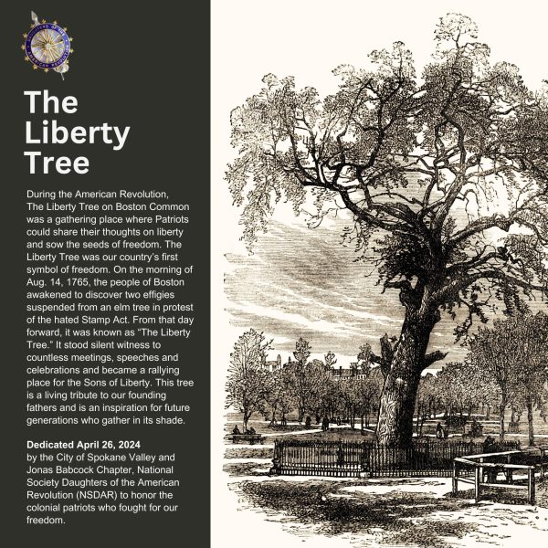 THE LIBERTY TREE REVOLUTIONARY WAR MEMORIAL PLAQUE