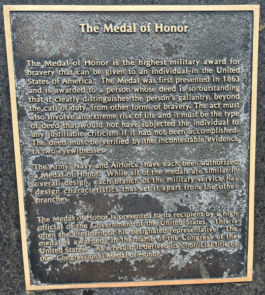 THE MEDAL OF HONOR MEMORIAL PLAQUE