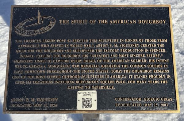 THE SPIRIT OF THE AMERICAN DOUGHBOY WAR MEMORIAL PLAQUE NAPERVILLE