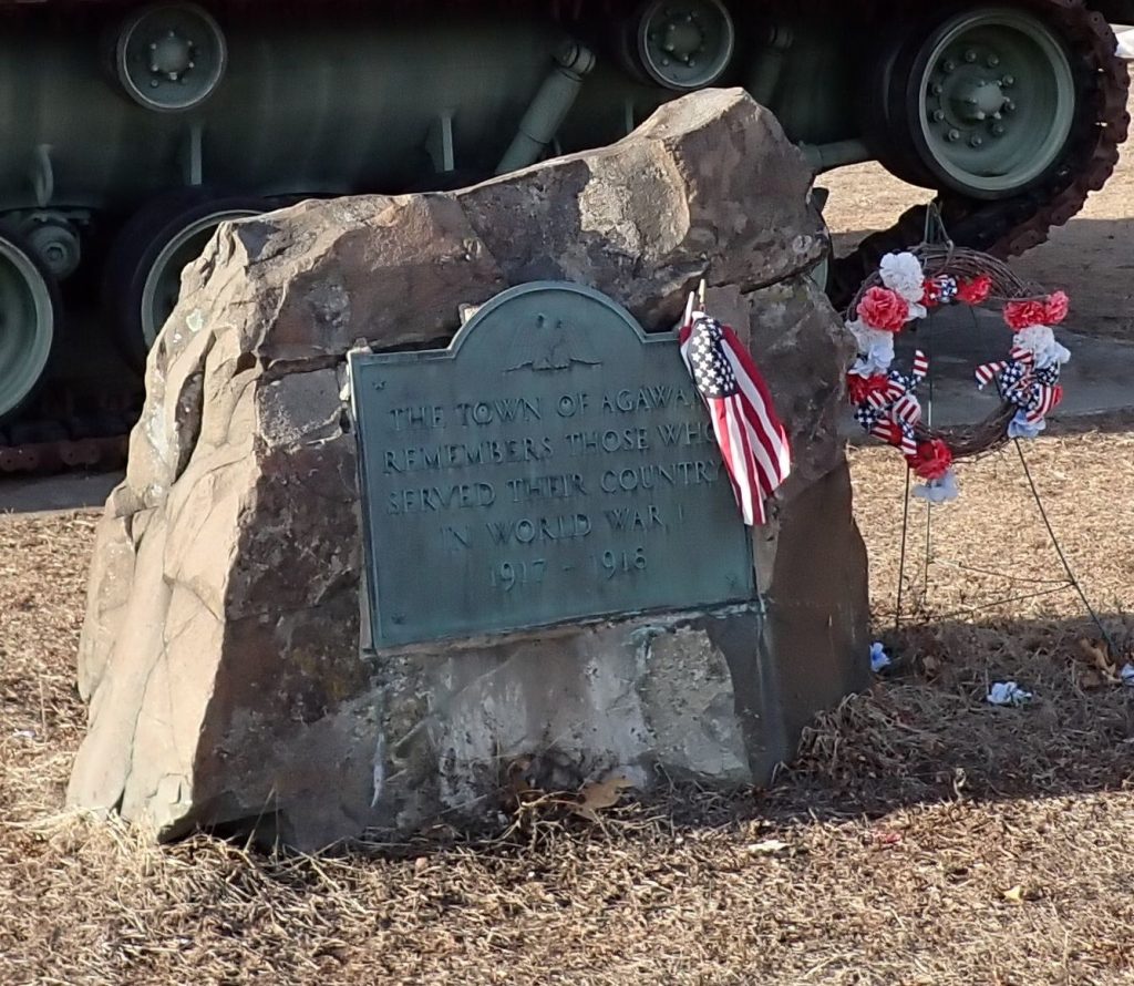 THE TOWN OF AGAWAM WORLD WAR I MEMORIAL