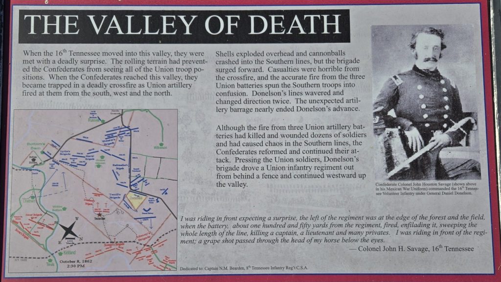 THE VALLEY OF DEATH WAR MEMORIAL PANEL