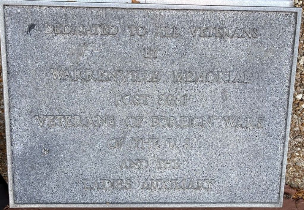THE VETERAN’S MEMORIAL PLAQUE B