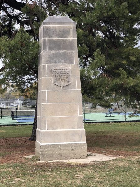 THIRD CIVILIAN DEFENSE DISTRICT SECOND WORLD WAR MEMORIAL