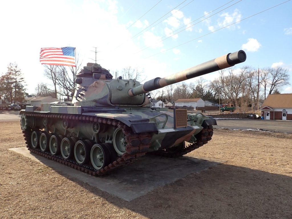 THIS M-60 TANK MONUMENT