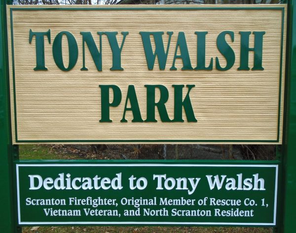 TONY WALSH PARK MEMORIAL MARKER