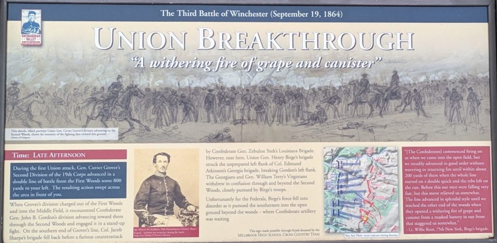 UNION BREAKTHROUGH WAR MEMORIAL PANEL