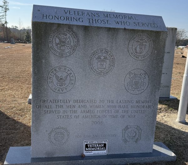 VETERANS MEMORIAL HONORING THOSE WHO SERVED STONE A