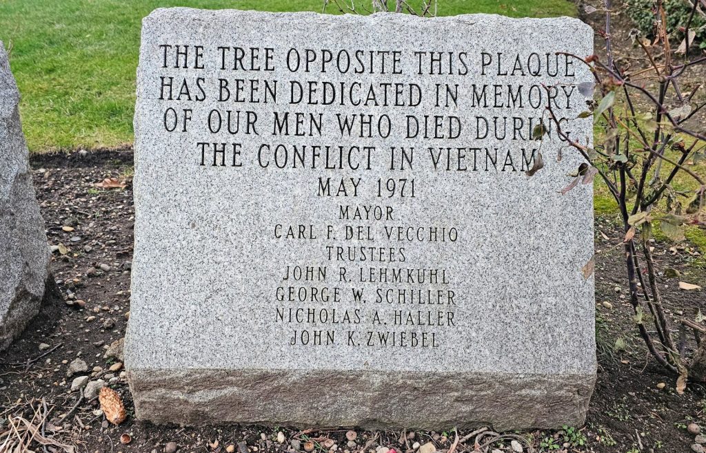 VIETNAM WAR VETERANS MEMORIAL TREE STONE B