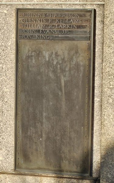 VILLAGE OF HEMPSTEAD KENNEDY MEMORIAL PARK LEFT PLAQUE