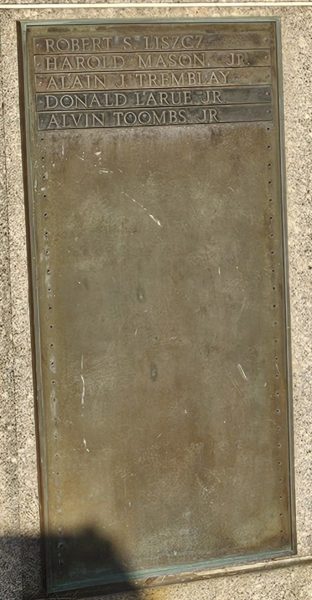 VILLAGE OF HEMPSTEAD KENNEDY MEMORIAL PARK RIGHT PLAQUE