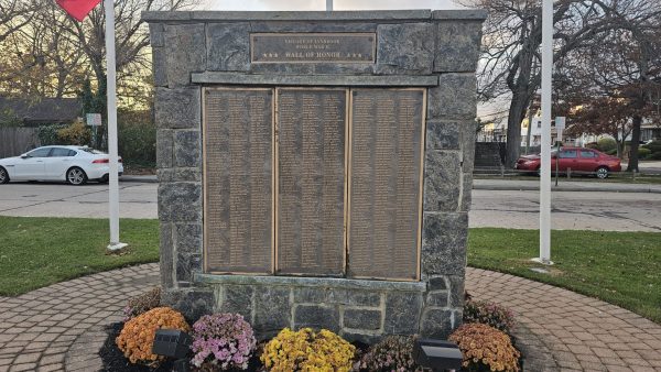 VILLAGE OF LYNBROOK WORLD WAR II WALL OF HONOR MEMORIAL FRONT