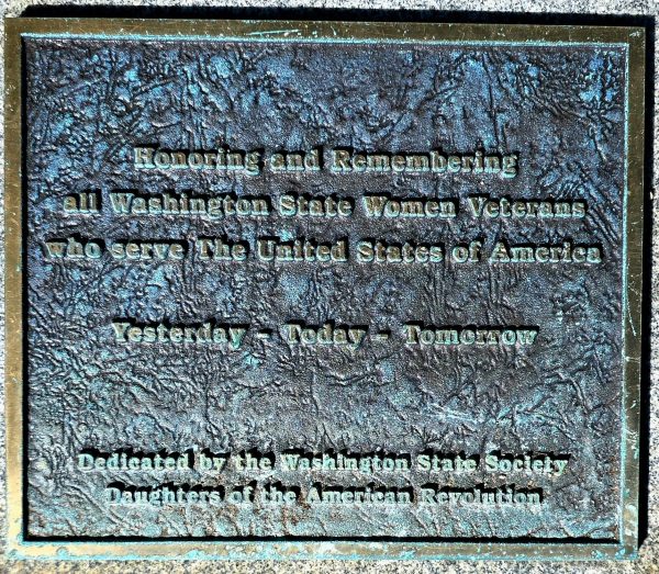 WASHINGTON STATE WOMEN VETERANS MEMORIAL PLAQUE