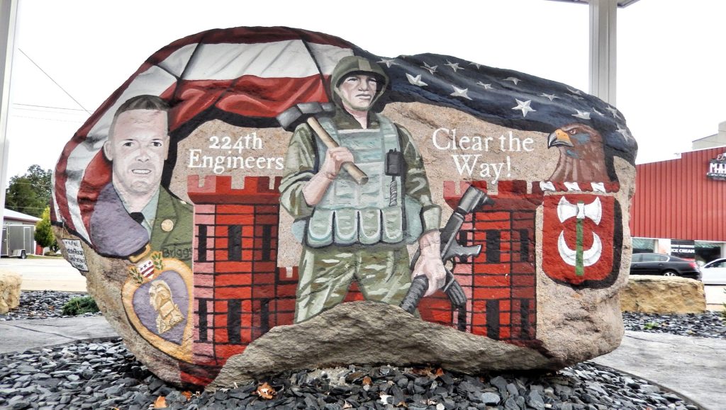 WINFIELD FREEDOM ROCK VETERANS MEMORIAL SIDE C