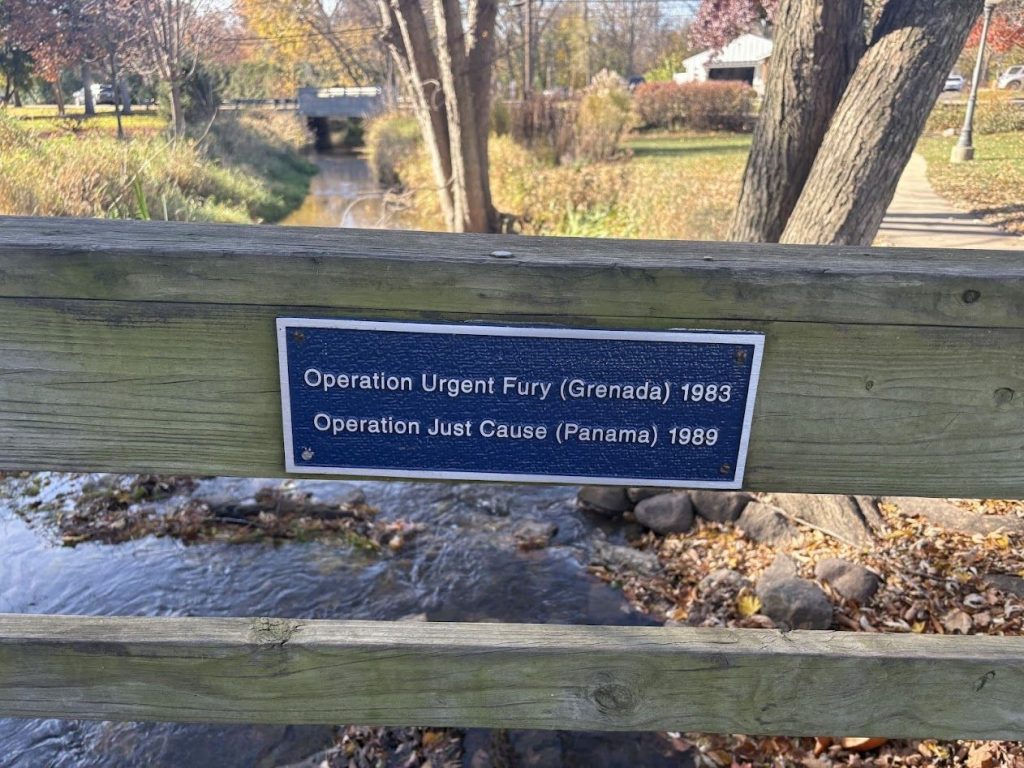 WINFIELD VETERANS MEMORIAL BRIDGE PLAQUE E