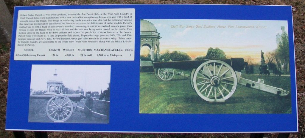 4.2-IN. (30-LB.) PARROTT RIFLE WAR MEMORIAL PLAQUE