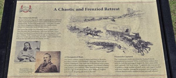 A CHAOTIC AND FREDZIED RETREAT WAR MEMORIAL PANEL