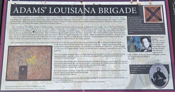 ADAMS’ LOUISIANA BRIGADE WAR MEMORIAL PANEL