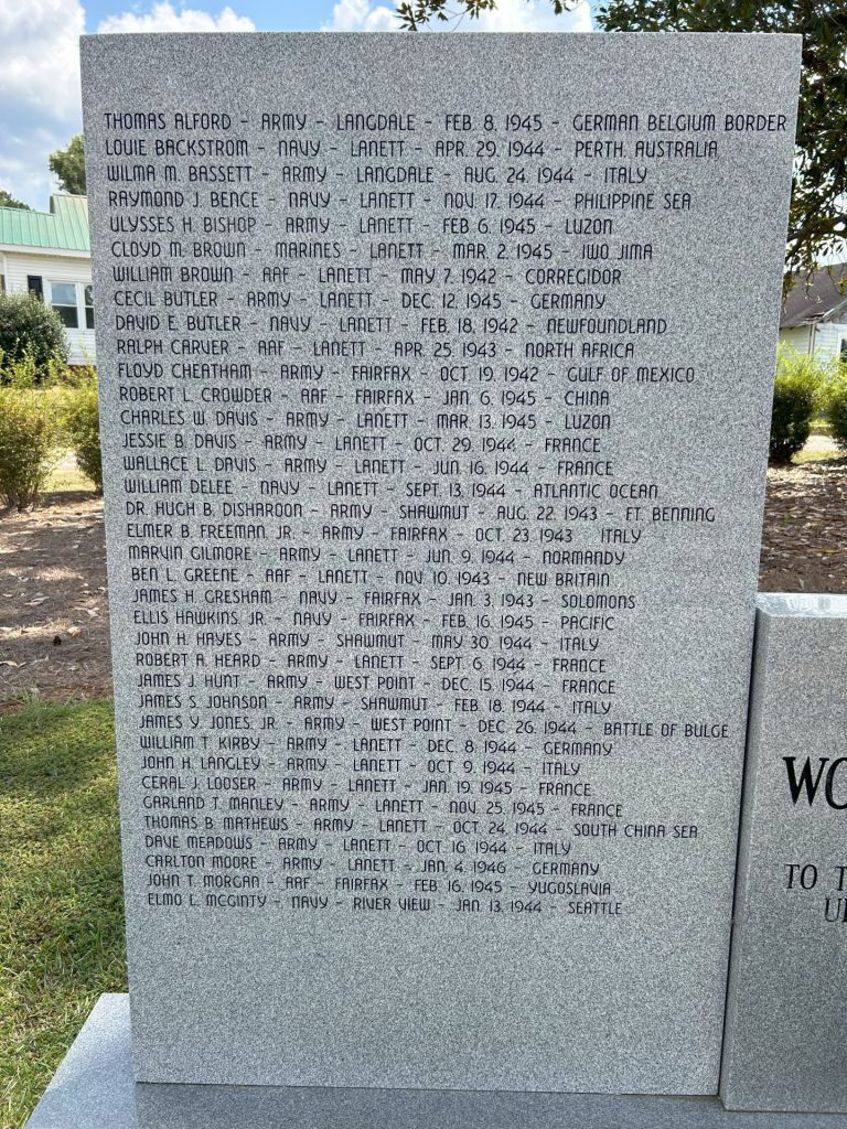 AMERICAN LEGION VETERANS MEMORIAL PARK STONE B