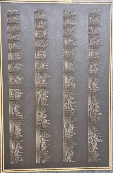 BALDWIN HONOR ROLL WORLD WAR II MEMORIAL PLAQUE A
