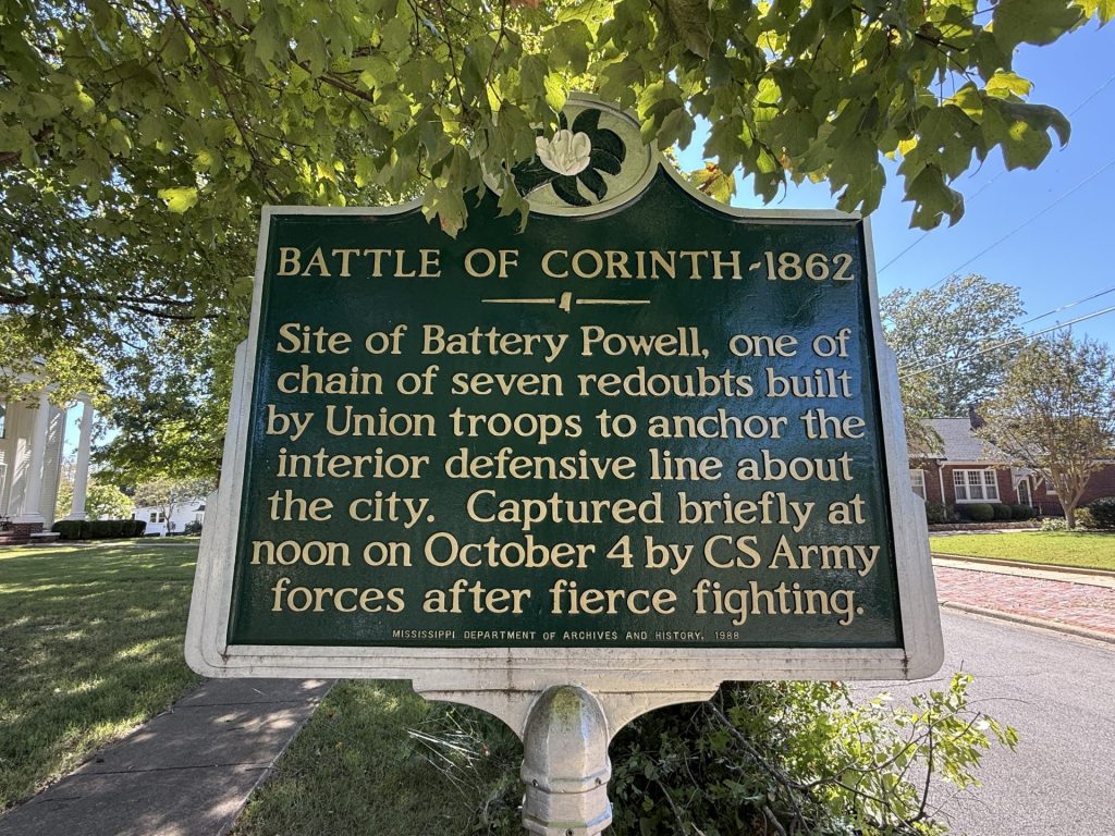 BATTLE OF CORINTH-1862 WAR MEMORIAL MARKER