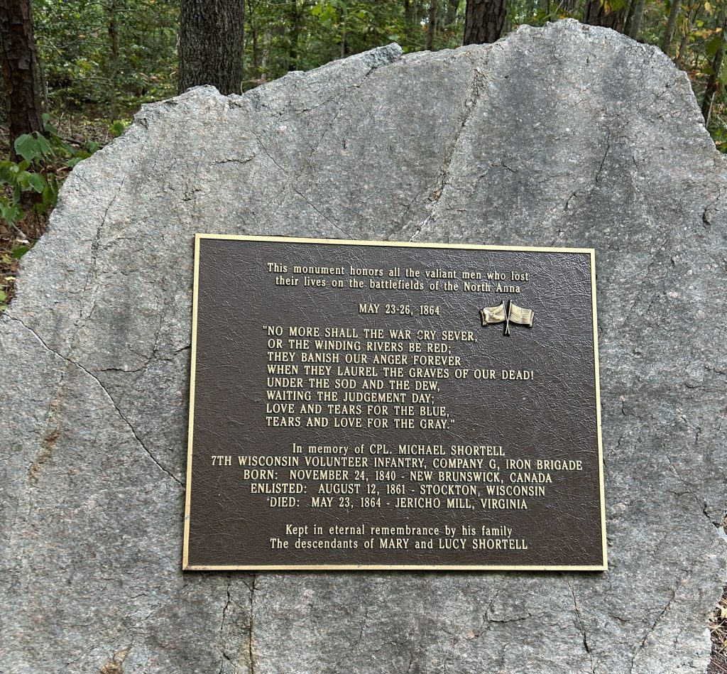 BATTLEFIELD OF THE NORTH ANNA SUPREME SACRIFICE MEMORIAL