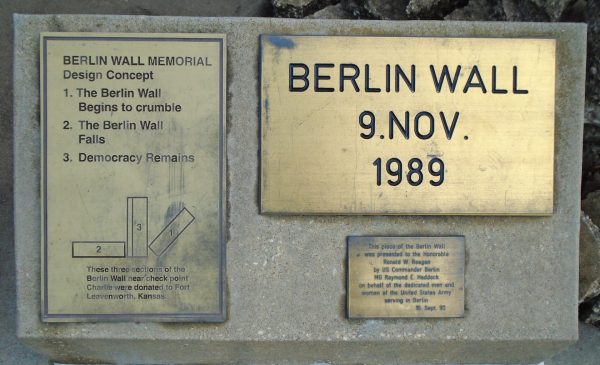 BERLIN WALL MEMORIAL PLAQUES