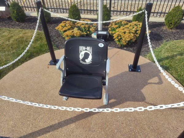 CHAIR OF HONOR POW MIA WAR MEMORIAL