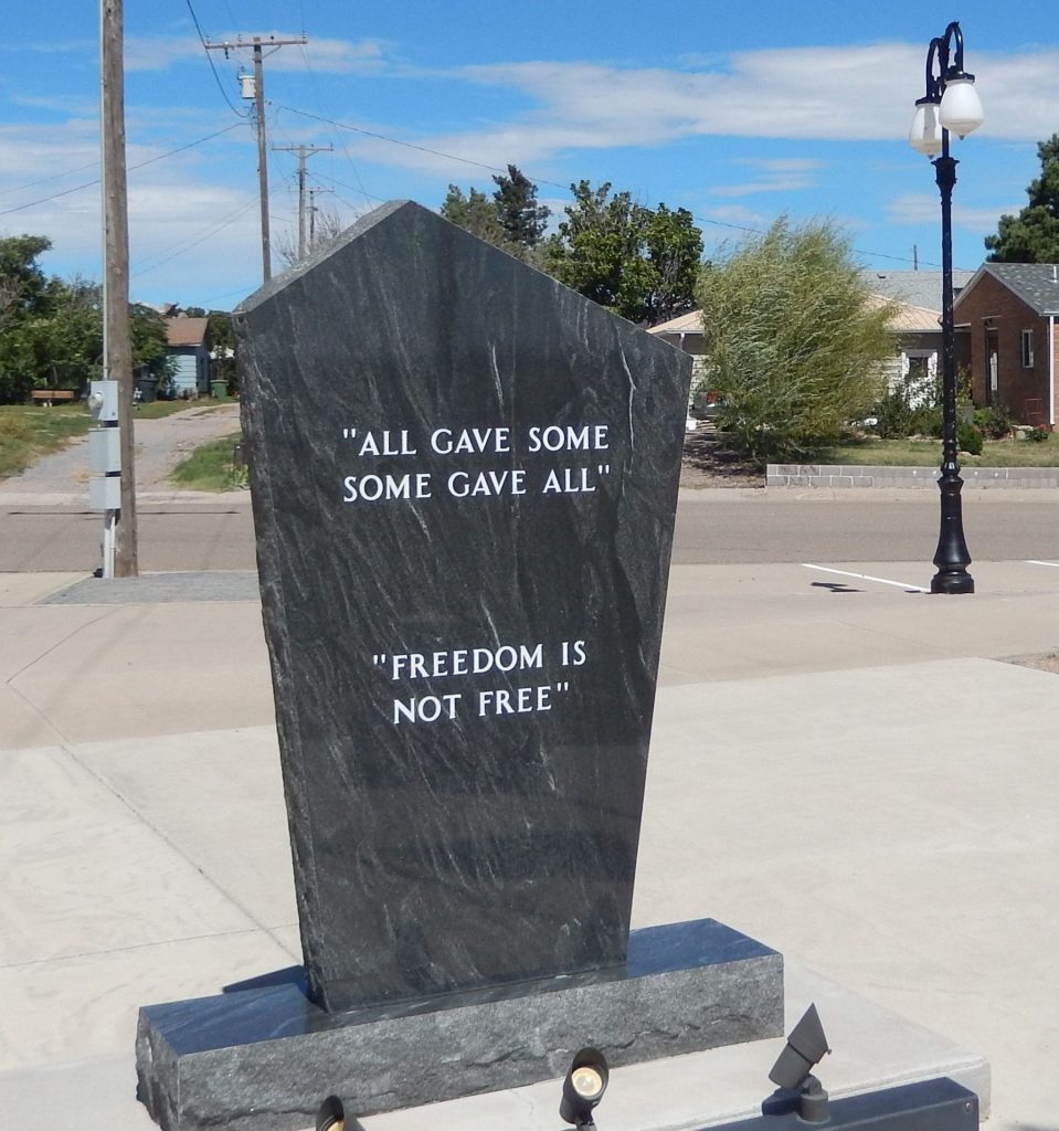 CHEYENNE COUNTY VETERANS MEMORIAL BACK