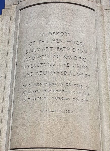 CITIZENS OF MORGAN COUNTY CIVIL WAR MEMORIAL STONE A