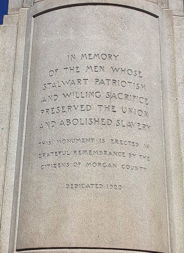 CITIZENS OF MORGAN COUNTY CIVIL WAR MEMORIAL STONE A