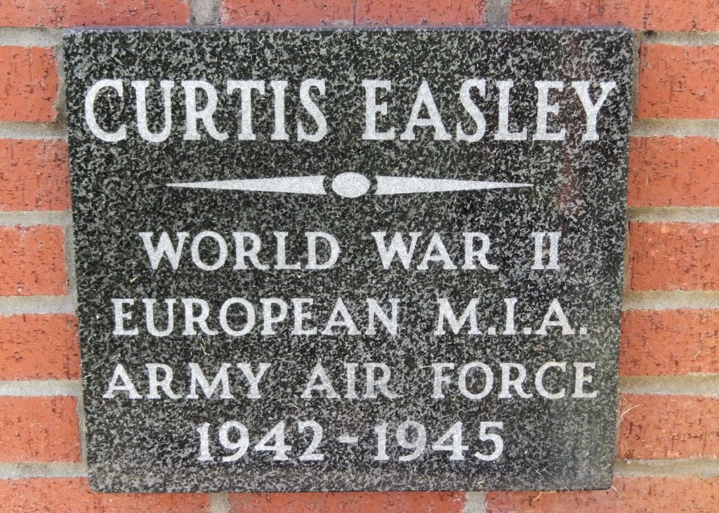 CURTIS EASLEY WAR MEMORIAL STONE