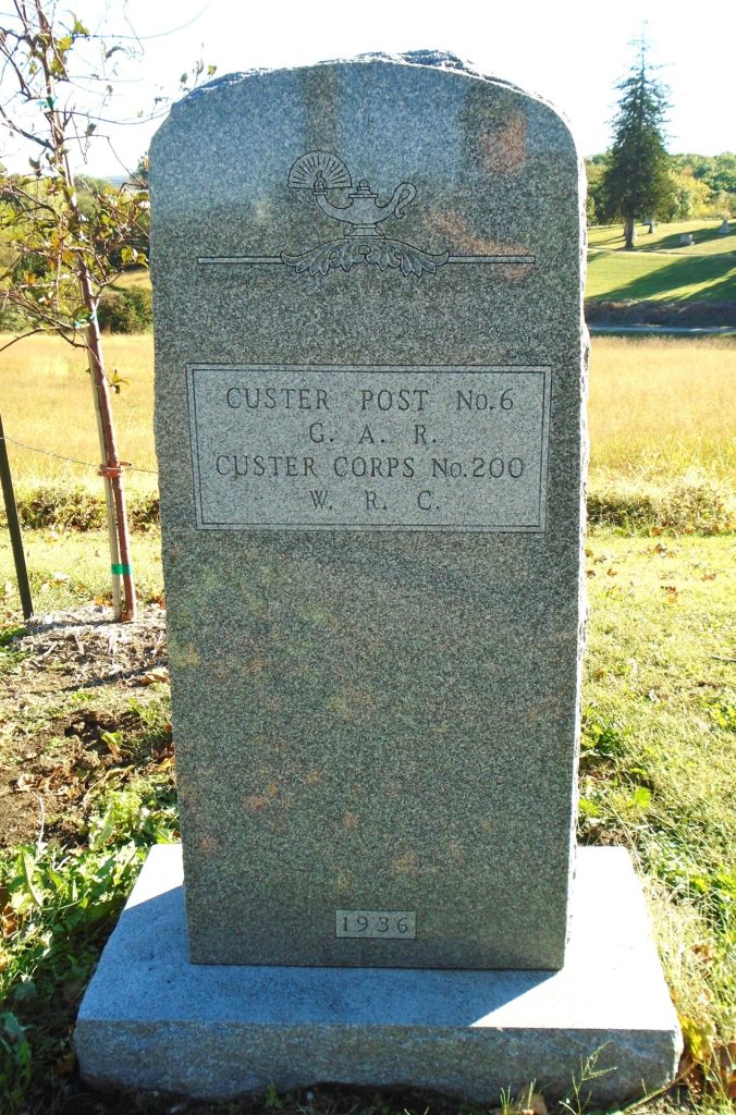 CUSTER POST NO. 6 G.A.R. WAR MEMORIAL