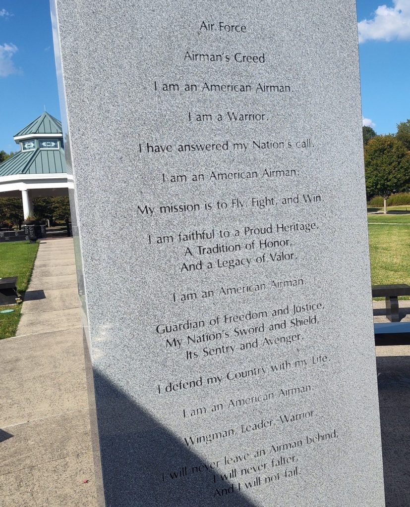 DAVID’S CEMETERY VETERANS MEMORIAL STONE B BACK