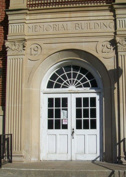 FLETCHER NEAL MEMORIAL BUILDING DOORWAY