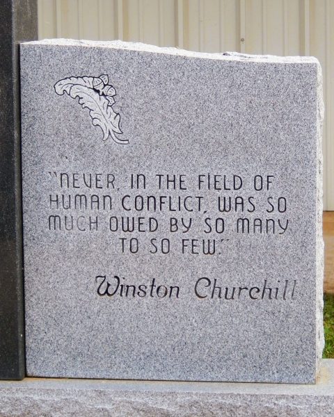 FORT TOWSON GRADUATING CLASS OF 1945 WORLD WAR II RIGHT STONE