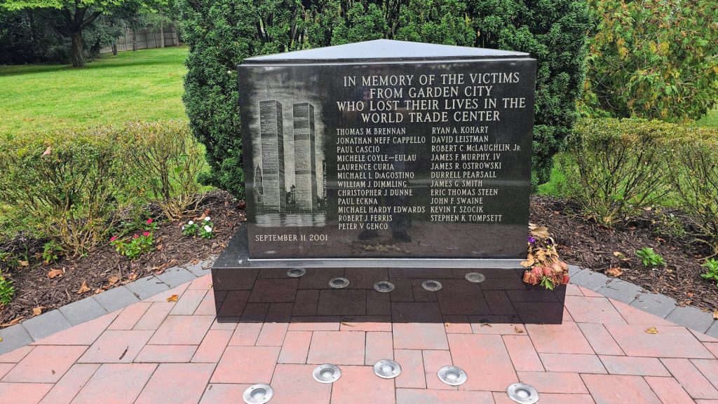 GARDEN CITY SEPTEMBER 11, 2001 WORLD TRADE CENTER MEMORIAL