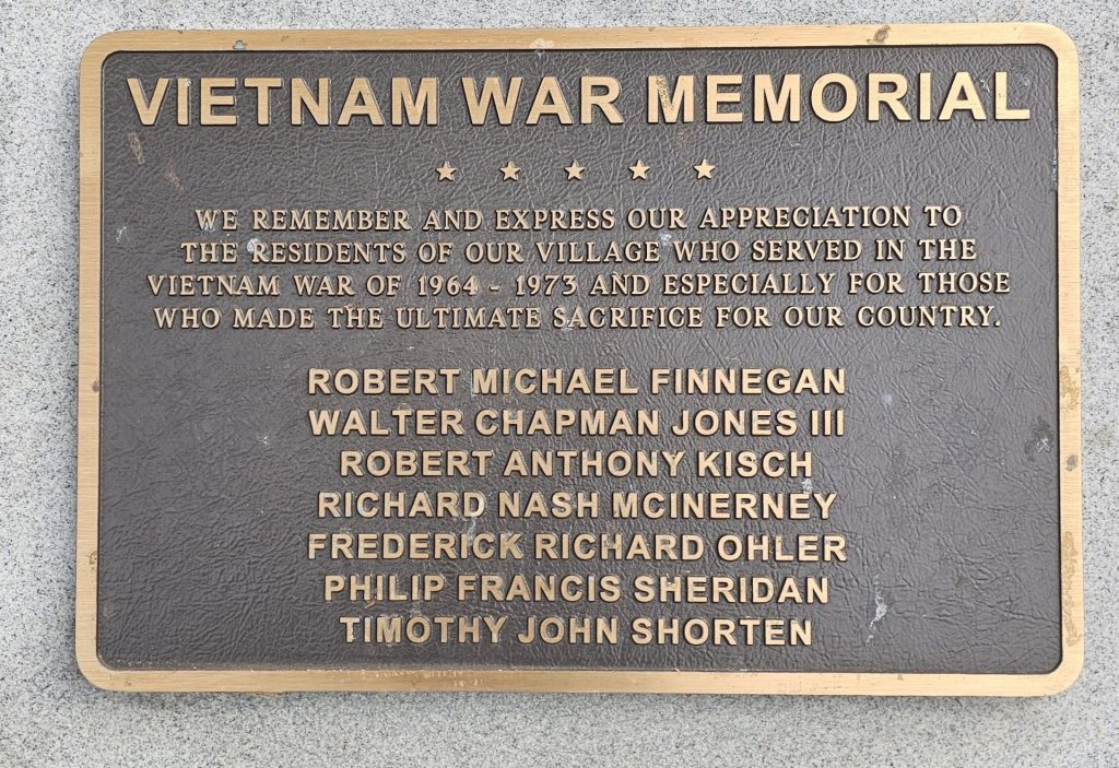 GARDEN CITY VIETNAM WAR MEMORIAL PLAQUE