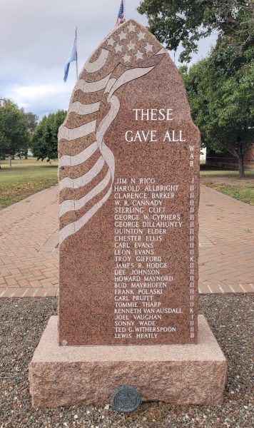 GRANITE ALL VETERANS MEMORIAL STONE A