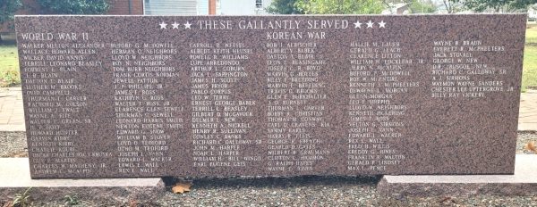 GRANITE ALL VETERANS MEMORIAL STONE E