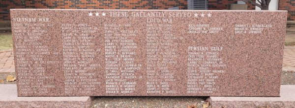 GRANITE ALL VETERANS MEMORIAL STONE F