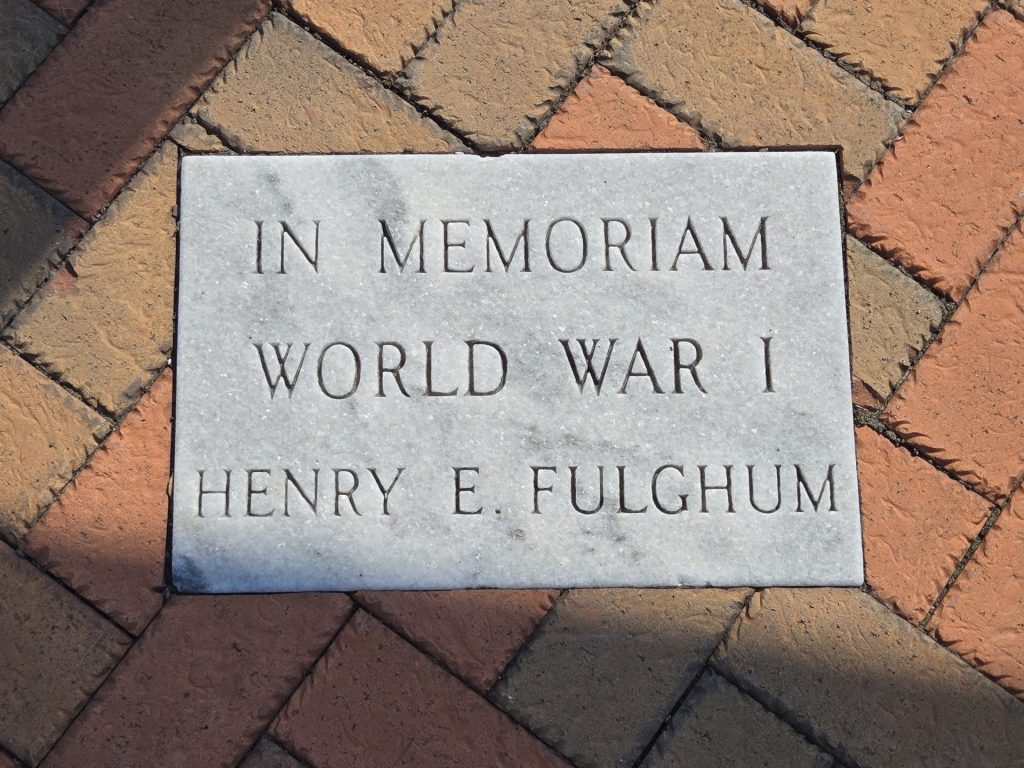 HAPEVILLE WAR VETERANS MEMORIAL PAVER A