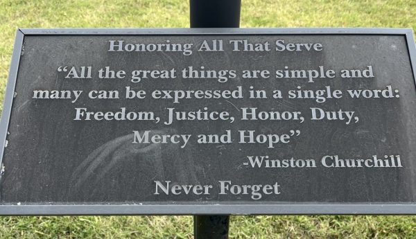 HONORING ALL THAT SERVE MEMORIAL PLAQUE