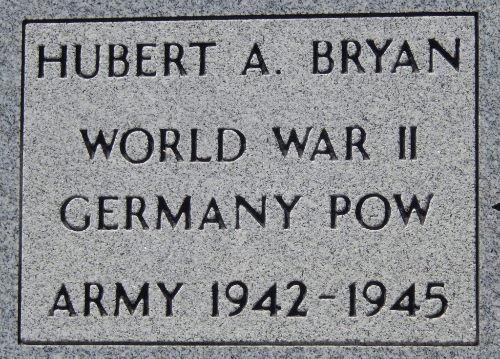 HUBERT A. BRYAN WAR MEMORIAL STONE