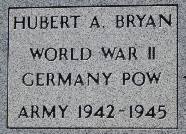 HUBERT A. BRYAN WAR MEMORIAL STONE
