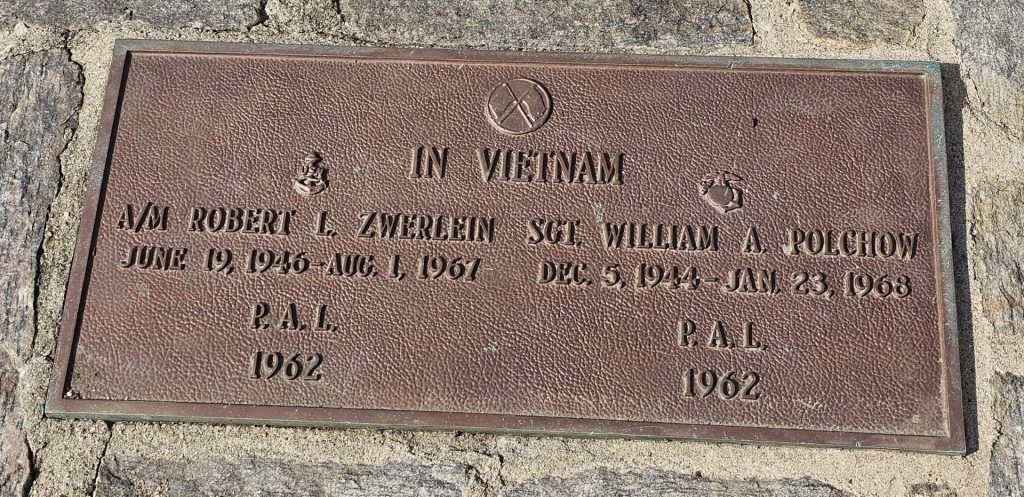 IN VIETNAM WAR MEMORIAL PLAQUE