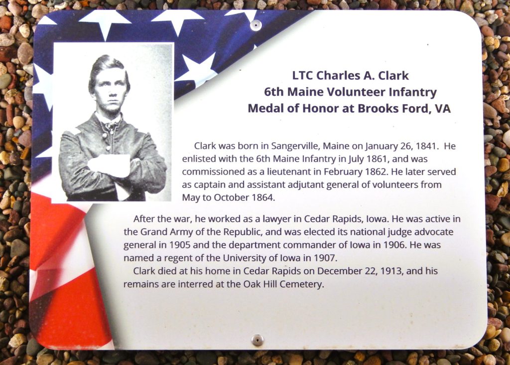 LTC CHARLES A. CLARK MEDAL OF HONOR WAR MEMORIAL PLAQUE