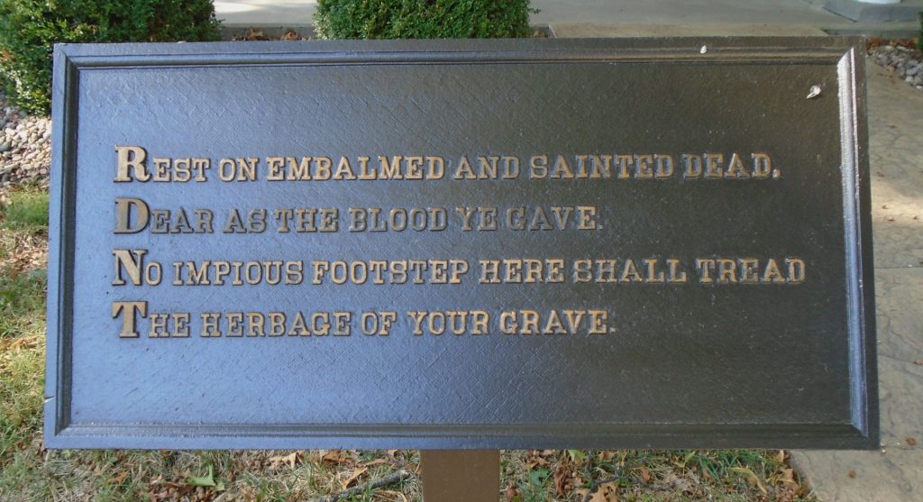 LEAVENWORTH CIVIL WAR MEMORIAL PLAQUE D