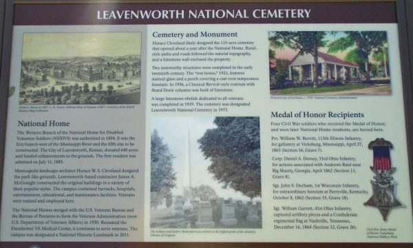 LEAVENWORTH NATIONAL CEMETERY WAR MEMORIAL PANEL